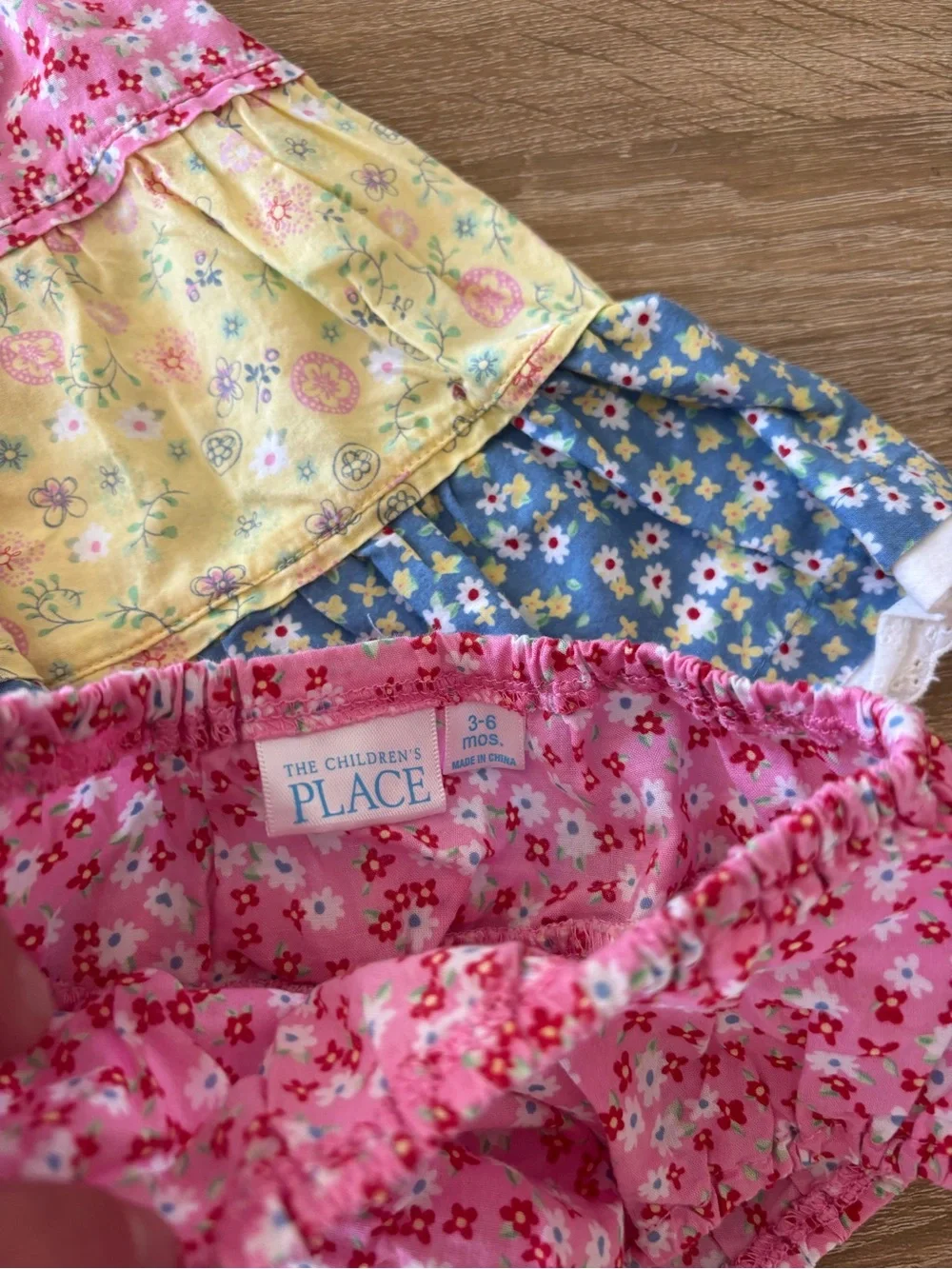 vintage the children’s place floral tiered dress and bloomers size 3-6 months